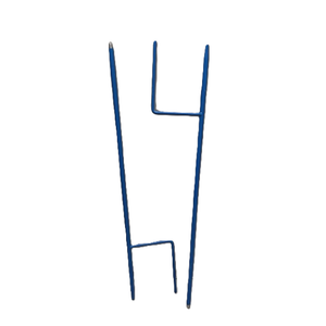 Metal Wire Sign Holders for Yard Signs - Heavy Duty H-Frame Stakes, 2-Pack, Blue, Durable Outdoor Display Stands for Lawn, Garage Sales, Campaigns, and Events