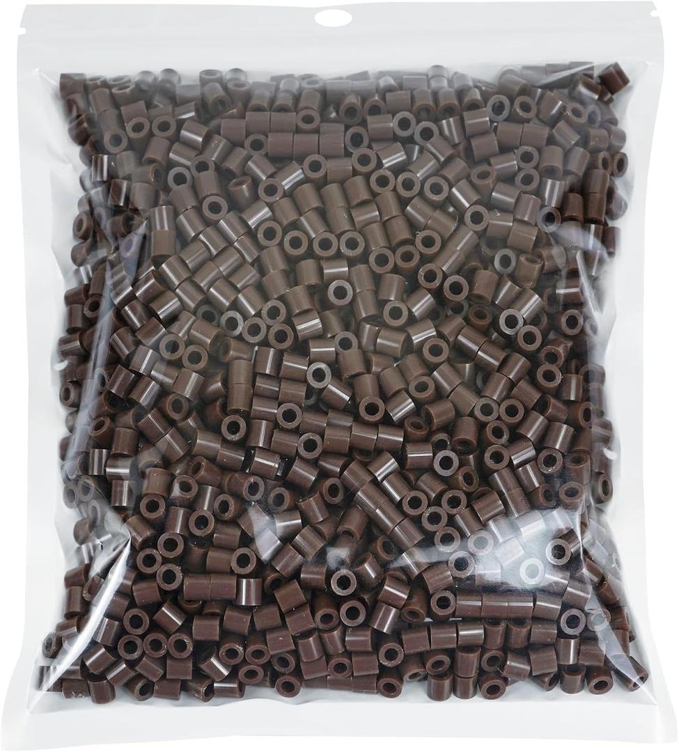 2 x Fuse Beads 2000 Pieces 5mm Brown Melty Iron Beads Compatible with Perler and Hama