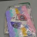 Case for iPad Pro 13-inch 2025 M5 2024 M4 Chip Heavy Duty Rugged Durability Silicone Tablet Cover with 360° Rotating Hand Strap Foldable Hidden Stand & Shoulder Strap, Colorful Pink