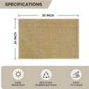 Artoid Mode Camel Machine Washable Non Slip Doormat,Soft Absorbent and Stain Resistant Kitchen Rugs for Sink Hallway Bathroom and Laundry 24x36 Inch