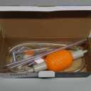 Compact Aquarium Siphon Vacuum and Water Changer Kit with Cleaning Brush. Perfect for Simultaneous Water Changing and Cleaning in Small Fish Tanks. Gravel and Sand Cleaning 