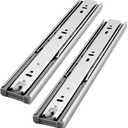 Gobrico 14 inch Drawer Slides 10 PairSoft Close Drawer Slides 3 Fold, Cabinet Drawer Slides Full Extension Drawer Slides, Heavy Duty Slide Rails, Side Mount Ball Bearing Tracks Guide Drawer Glides