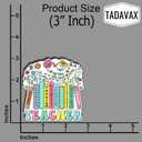 (3Pcs) Teacher Stickers Inspirational Funny Classroom Humor Education Student School Graduation Appreciation Gifts Waterproof Vinyl Decal for Kindle Water Bottle Bumper Car Hard Hat Phone Laptop 3x2.8