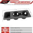 Cup Holder Coaster Fit for 2022-2025 Ford Maverick Accessories Cup Holder Mat Pad Inserts Interior CupHolder Liner for 2024 Ford Maverick(for Maverick)