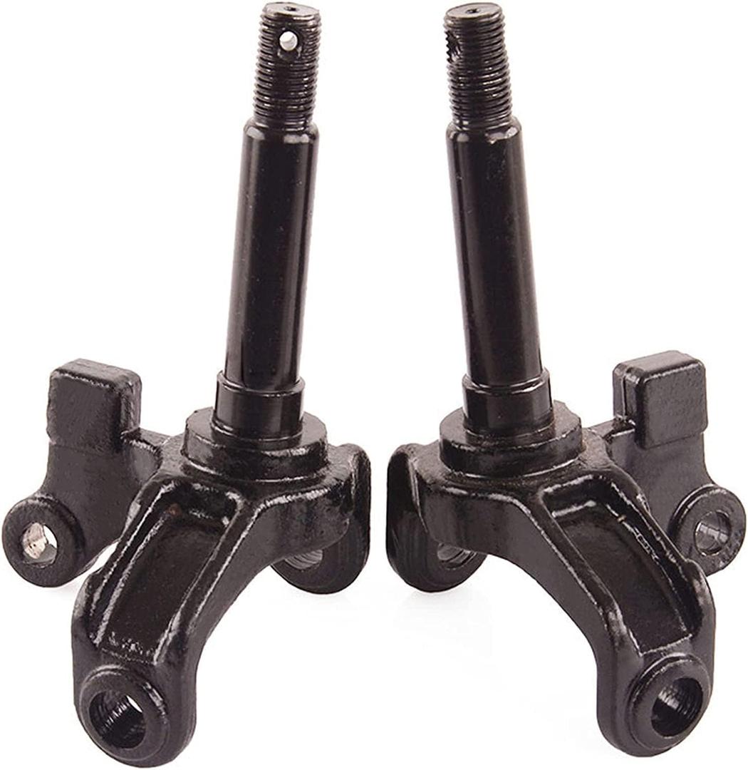 kingsea Universal Steering Knuckle, Kart Front Steering Strut Knuckle Spindle, Replacement for ATV, Kart, Quad Bike 50cc 70cc 90cc 110cc (Left +Right)