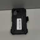 FNTCASE for iPhone 16 Phone Case: Rugged Protective Belt Clip Holster Heavy Duty with Built in Kickstand & Built-in Screen Protector | 360 Full Protection Shockproof Cover, 6.1inch (Black)