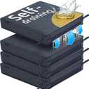 SUNROX DryFast Foam Outdoor Patio Chair Cushions with DryMesh Drainage, All-Weather FadeShield Water Resistant Patio Furniture Cushions 24"x24"x4", 4 Pack Heather Indigo