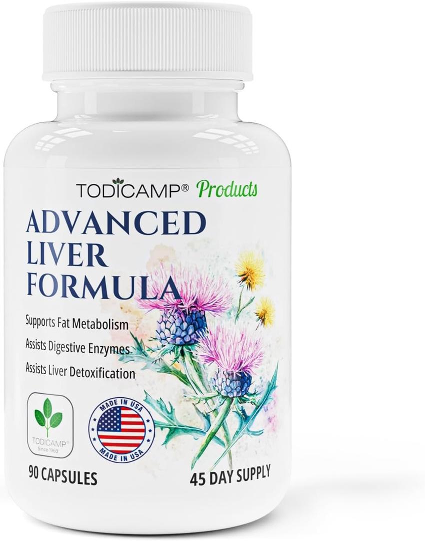 Liver Health, Repair & Detox with Milk Thistle, Artichoke Extract, Choline - Advanced Liver Formula for Liver Flush Cleanse, Milk Thistle Liver Support (90 Capsules (Pack of 1))