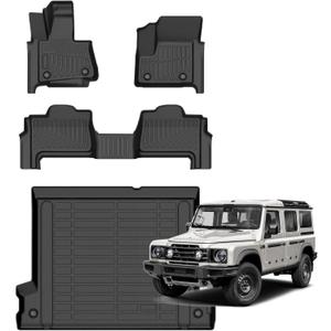 for Ineos Grenadier Floor Mats 2024-2025,Car Mats for Ineos Grenadier Heavy Duty All Weather Floor Mats Cargo Liner Anti-Slip Waterproof Mats Custom Fit for Grenadier Accessories,Black