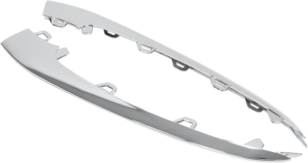 ApplianPar Front Bumper Lip Trim Molding Chrome for Mercedes-Benz S350 S450 S560 W222 2018-2020 Left and Right Side Pair