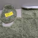 Garland Rug Serendipity Deep Fern Green 3 Piece Set (Toilet Cover, Contour Rug, Bath Rug) Shaggy Nylon Washable Bathroom Rug Set - Soft, Absorbent, and Stylish for Your Bathroom, Deep Fern 