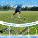 Soccer Goals for Backyard Soccer Goal 12x6 Big 10x6.5 8x6 6x4FT Soccer Goals for Youth Adults and Kids Large Metal 2" Goal Post with Agility Ladder and Target Net Soccer Cones Practice Equipment