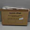 Rectangle Lamp Shades Set of 2, 16"L x 8"W x 10"H Large Beige Lampshades for Table Lamps Floor Lamps, Natural Linen Lamp Shade Replacement, Spider, Harp Holders Included, Easy Assembly Required