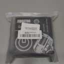 3D Fidget Slider Toy for Kids Adults, Fidget Ring, Plastic 5 in 1 EDC Fidget Spinner Desk Toy for Stress Relief, Finger Hand Roller Gifts for Office Classroom Boys Men (Black)