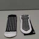 Lux Dual Grip Socks - Soccer Grip Socks for Men and Women. GripArray Performance & Comfort (Large, Black)