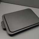 GoodCook Everyday Baking Pan with Metal Lid Nonstick Warp-Resistant Heavy-Gauge Steel Construction Even-Heating Oblong Cake Pan with Solid Oven-Safe Cover, 9x13-Inch, Gray