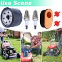 937-05065 951-12260 Air Filter + 951-12690 Oil Filter Spark Plug for Craftsman Powermore 420CC T1000 T1200 R1000 LT4200 CC760ES Lawn Mower