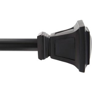 Studio Kenney Matte Black Curtain Rod 90 in - 130 in Stylish Home Decor