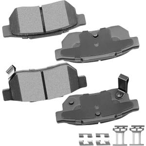 Rear Ceramic Brake Pads Kits 4pcs fit For 86-01 For Acura Integra,For Honda For Accord,Civic,93-97 For Honda Civic del Sol,90-91 For Honda CRX,10-14 For Honda Fit,85-91 For Honda Prelude