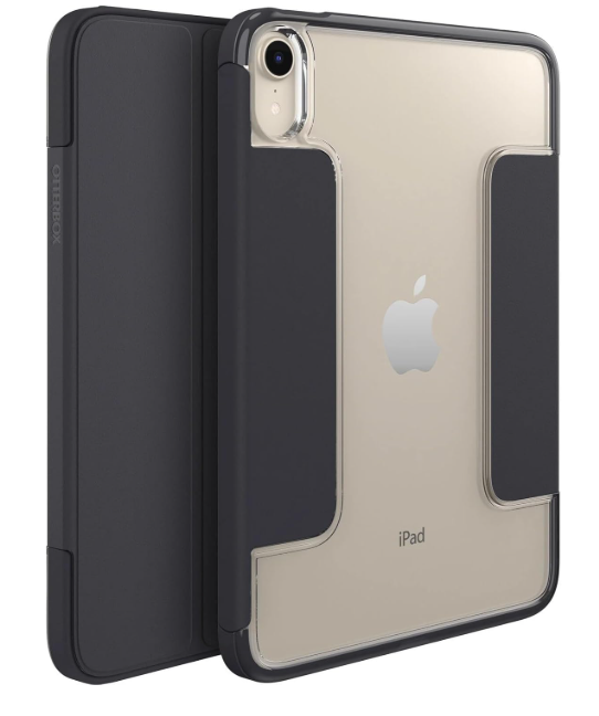 OtterBox - Symmetry 360 Elite Case for 8.3" iPad mini 6th Gen (ONLY) - Scratch-Resistant Tablet Case with Adjustable Folio and Apple Pencil Holder (Black)