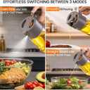 Costop Professional 500ml Glass Oil Sprayer - 3-in-1 Kitchen Tool: Fine Mist, Stream & Pour | Leak-Proof Design for Air Fryer, BBQ & Cooking | BPA-Free