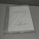 8.5 x 11 Waterproof Recipe Holder Holds 300 Recipes, Blank Recipe Book to Write in Your Own Recipes, Recipe Binder, Recipe Book Blank, Recipe Notebook, Cookbook Binder, Recipe Journal, Blank Cookbook