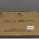 Stone Dish Drying Mat for Kitchen Counter – Diatomaceous Earth Drying Mat | FastAbsorbing, Minimalist Design, Durable Diatomite | NonSlip, Heat Resistant, EasytoClean | 16"x12" | USA Brand