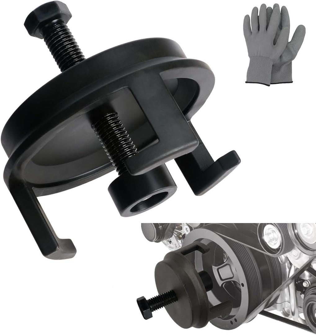 25264 Harmonic Balancer Puller for GM, LS Crank Pulley Puller for GM Chrysler Jeep Dodge, Harmonic Damper Puller for Engine Balancer Removal Replacement