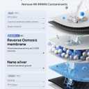 DREO Reverse Osmosis Water Filter Countertop, 7-Stage RO Water Filtration System, Installation-Free, Reduce TDS, Water Filter Pitcher for Home, Kitchen, 3:1 Pure to Drain, WF511 Upgraded