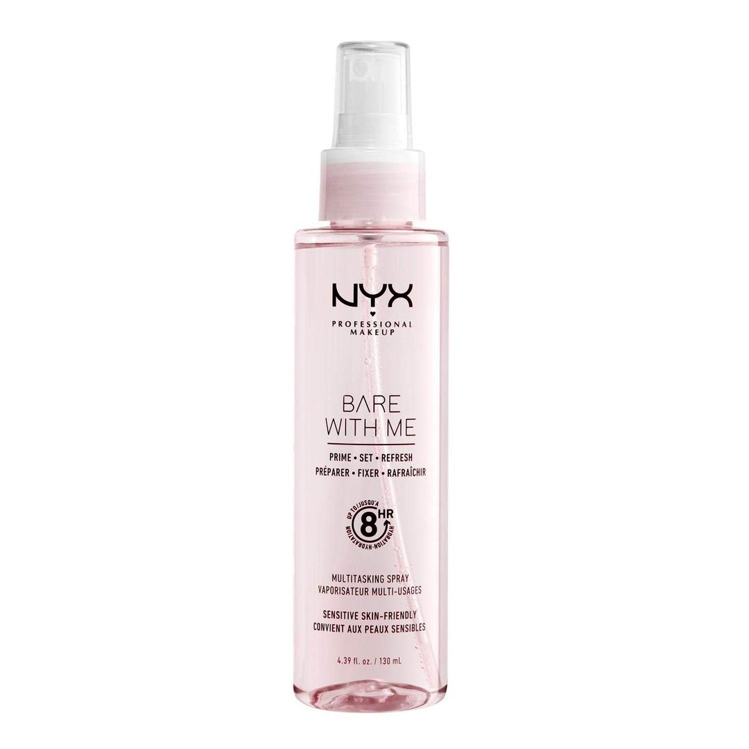 NYX PROFESSIONAL MAKEUP Bare With Me Multitasking Face Primer & Makeup Setting Spray, Hydrating Face Mist for up to 8HR Wear, Long-Lasting, Vegan Formula