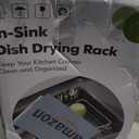 JASIWAY Dish Drying Rack in Sink, Expandable Stainless Steel Dish Drainers for Kitchen Counter, Dish Dryer Rack for Inside Sink, Over The Sink Dish Racks with Utensil Holder, Silver