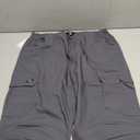 Mens Work Pants Ripstop Waterproof Cargo Pants for Men with 7 Pockets Tactical Hiking Pants (36W x 32L, Dark Grey)