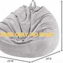 Nobildonna Bean Bag Chair Cover (No Filler) for Kids and Adults, Beanbag Stuffed Animal Storage Without Filling Plush Toys Holder and Organizer Soft Premium Corduroy 200L