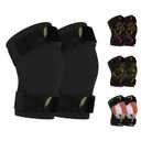 Knee Brace (1 Pair) Adjustable Strap 7mm Neoprene Knee Compression Sleeve Knee Support for Men Women for Training & Fitness, Weightlifting, Black X-Large (Aqua Mandarin)