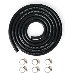 YAMAKATO 5/16 Fuel Hose Line NBR Braided SAE J30R7 9.5 Feet Rubber Tubing