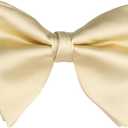 Alizeal Velvet Pre-tied Adjustable Bow Tie for Men Oversize Formal Solid Tuxedo Bowtie