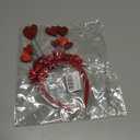 AIUPUOC Sequin Heart Headband Valentine Headbands Heart Head Boppers Hair Accessories Hair Band Holiday Decorations 1Pcs