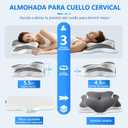 Ergo Pillow for Sleep Apnea, Neck Pain, and Snoring Relief | Cervical Neck Pillow for Neck Pain Relief & Side Sleeper | Orthopedic Memory Foam with Ergonomic Neck Support, Gray, Standard