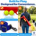 American Kennel Club Dog Ball Launcher, Tennis Ball Thrower for Dogs, Interactive Fetch Toy, Hands-Free Pickup, Launches 40-50+ ft, Includes Ball & Strap, Promotes Active Play & Exercise, Large