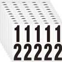 1.5 inch Self Adhesive Numbers for Mailbox, House Numbers, Reflective Mailbox Number, Trash Cans Number, for Outside, 120 PCS (Black/White)