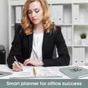 2026 Planner, Weekly and Monthly Calender Planner, Jan 2026 to Dec 2026, Hardcover 2026 Calendar Book with Tabs & Inner Pocket, Office Home School Supplies for Women & Men - A5 (6.3" x 8.5"), Dusty Blue