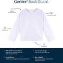 Gerber Baby Toddler UPF 50+ Long Sleeve Rashguard Swim Shirt