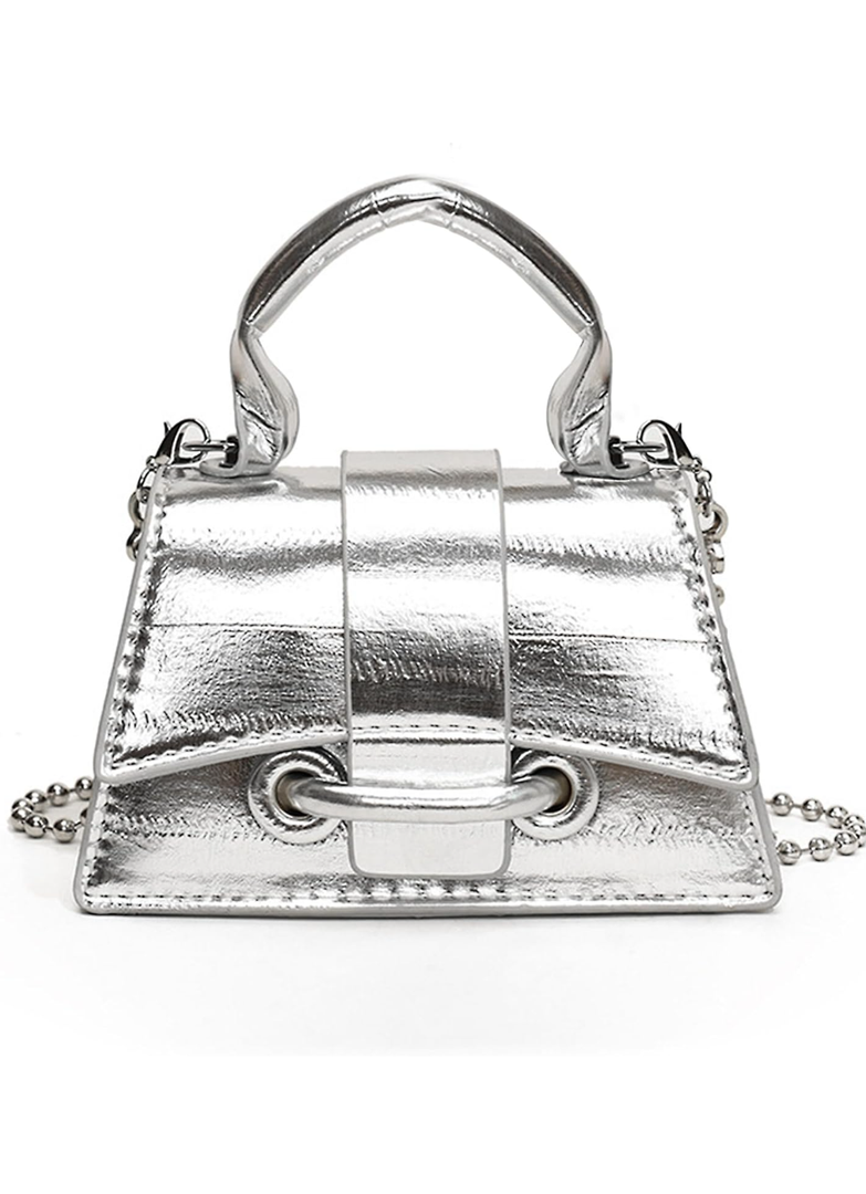FALETO Mini Purses for Women Y2K Top Handle Crossbody Bag Stylish Tiny Clutch Shoulder Handbag for Cocktail Party Prom