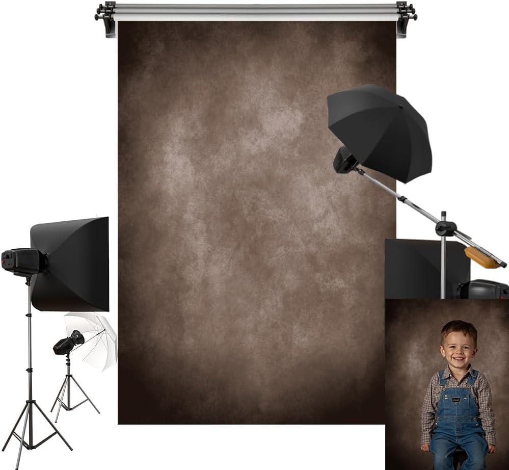 Kate 5x7ft Gray Texture Backdrop Gray Purple Abstract Portrait Headshot Backgrounds for Photoshoot, Photo Video Studio Prop (Brown)