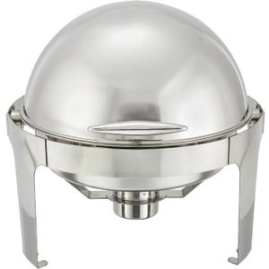 Winco Madison Stainless Steel Chafer with Roll Top, 6 Quart