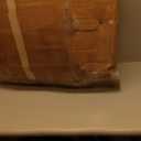 Nathan James Cohen Mid-Century Modern Leather Bar Stool, Counter Height Chair in Solid Wood Frame with Footrest and Woven Leather Back for Kitchen, Natural Brown, 1 count, Barstool - 24"