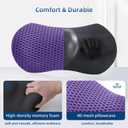 Lumbar Pillow, Memory Foam Lumbar Support Pillow for Office Chair and Car Seat, Ergonomic Streamline Back Pillow for Lower Back Pain Relief, Back Support Pillow for Sitting, Driving, Traveling