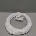 Lysymixs Cat6a Slim Ethernet Patch Cable 100ft Indoor & Outdoor, Flexible 10G Cat6 Internet Network Cable Waterproof LLDPE UV Jacket, Pure Copper Cat 6 Ethernet Cable, White