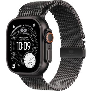 Apple Watch Ultra 3 [GPS + Cellular 49mm] Running & Multisport Smartwatch w/Rugged Titanium Case w/Black Titanium Milanese Loop - M. Satellite Communications, Advanced Health & Fitness Tracking