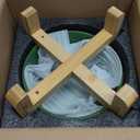 Petygooing Elevated/Raised 15Slanted Ceramic Dog Bowl for Small and Medium Breeds, Tilted Anti Slip Pet Feeding Bowl,Food Water Dish with Stand for Cats and Dogs (28 OZ/3.6 Cups) Rust Green